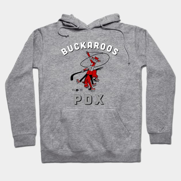 Classic PDX Buckaroos Hockey 1960 Hoodie by LocalZonly